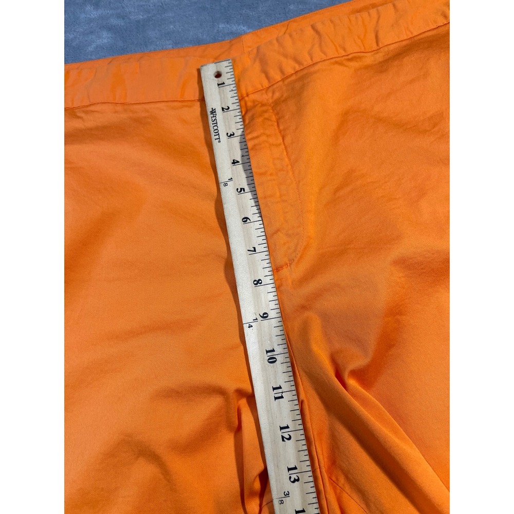 J.G. Hook Women 26W Crop Pants Orange Stretch Cotton Twill - Picture 4 of 8